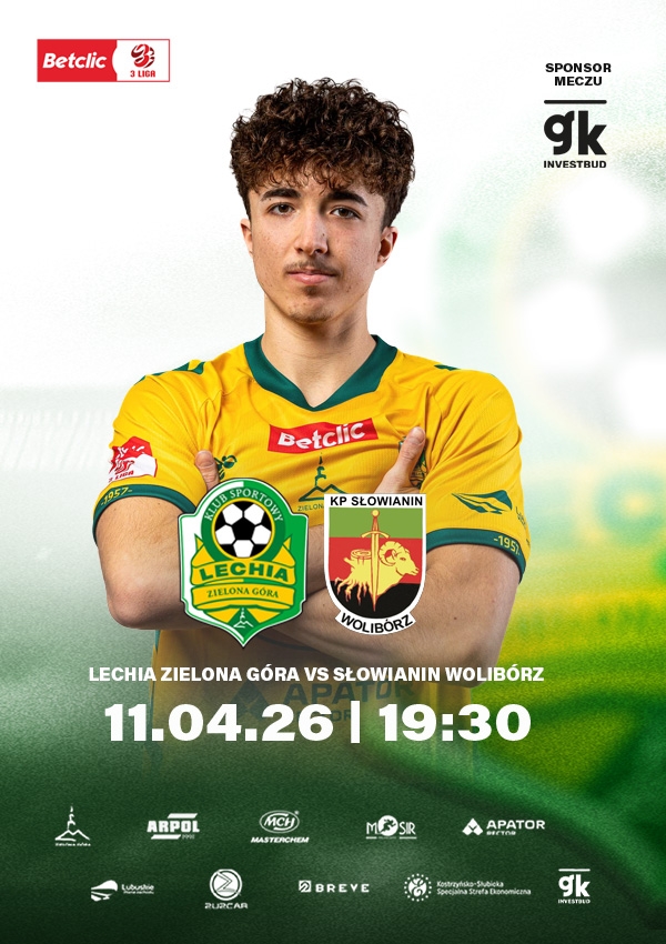 Bilety KS Lechia Zielona Góra vs KP Słowianin Wolibórz